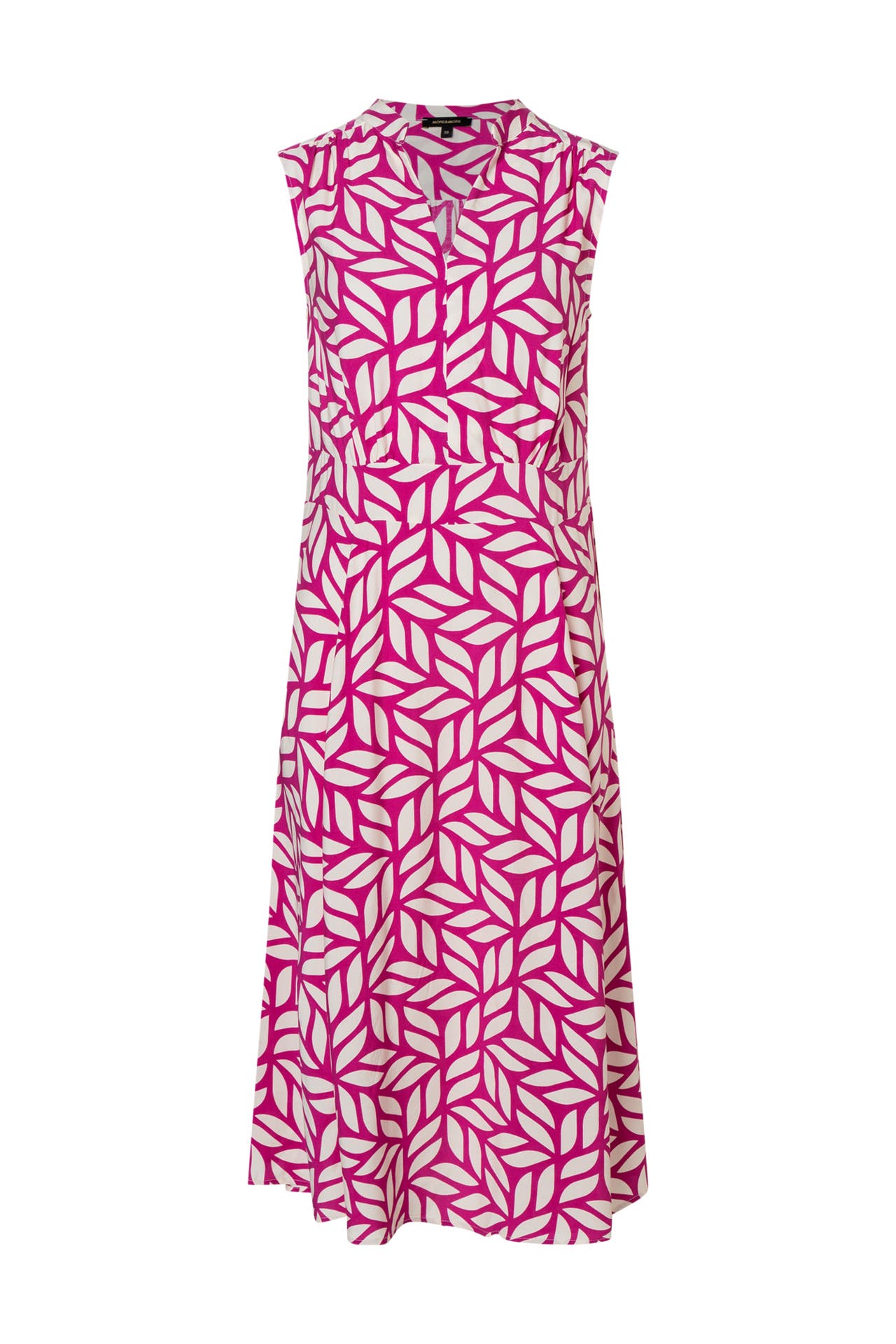 MORE & MORE Casual-Kleid graphical leaf print pink hibiscus, Bild 1