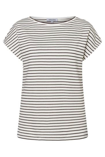 MORE & MORE T-Shirt lurex stripes