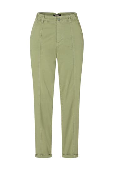 MORE & MORE Chino pale olive green Wide/ Loose Fit