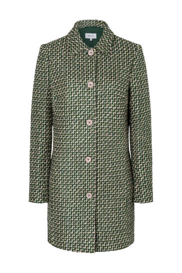 MORE & MORE Mantel coloured boucle