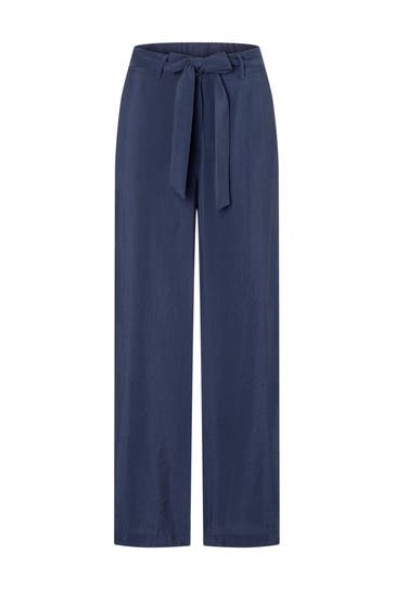 MORE & MORE Stoffhose Wide Leg ink blue Culotte