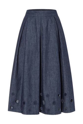 MORE & MORE Maxirock dark denim