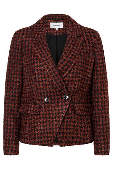 MORE & MORE Blazer houndstooth check