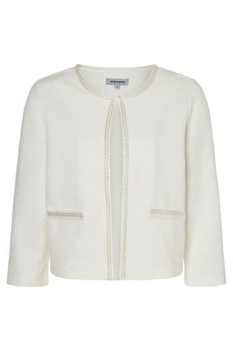 MORE & MORE Sweatjacke offwhite