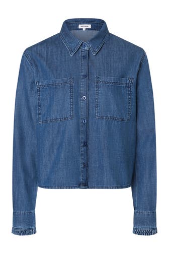 MORE & MORE Casual-Bluse middle blue denim