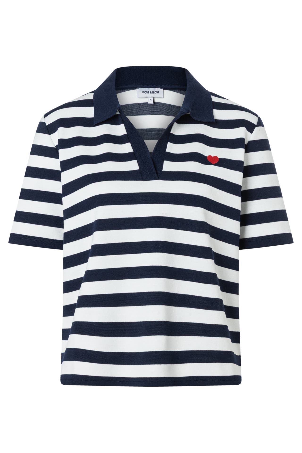 MORE & MORE T-Shirt dark blue/offwhite, Bild 1