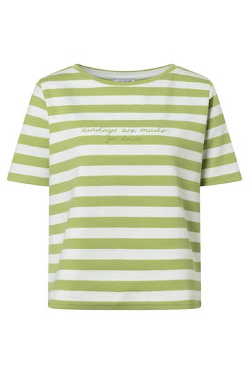 MORE & MORE T-Shirt pistachio/offwhite