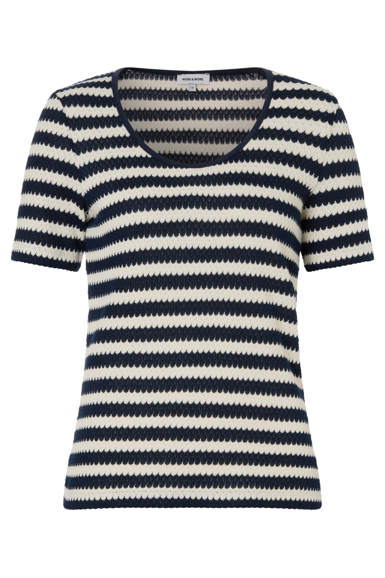 MORE & MORE T-Shirt marine/offwhite, Bild 1