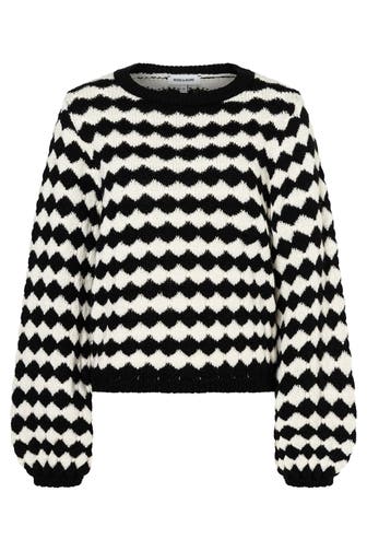 MORE & MORE Pullover black/offwhite