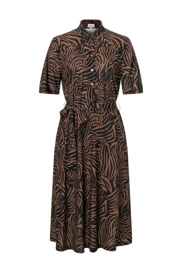 MORE & MORE Casual-Kleid Animalkleid twotone animal print sweet toffee