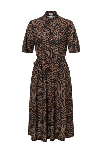 MORE & MORE Casual-Kleid Animalkleid twotone animal print sweet toffee