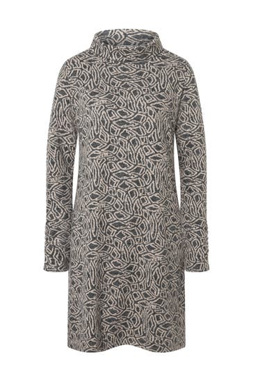 MORE & MORE Casual-Kleid jersey jacquard fancy pattern