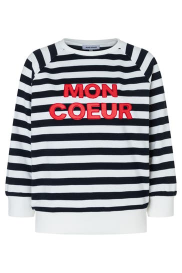 MORE & MORE Sweatshirt marine/offwhite