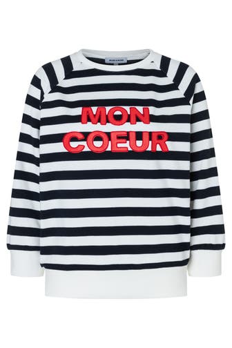 MORE & MORE Sweatshirt marine/offwhite