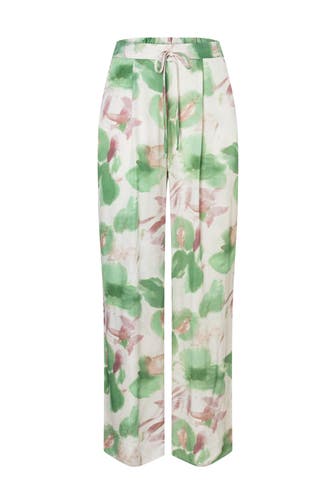 MORE & MORE Stoffhose watercolour garden print Culotte