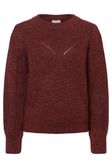 MORE & MORE Pullover raisin brown