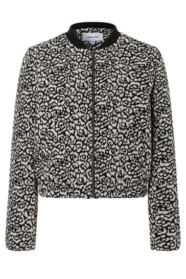 MORE & MORE Übergangsjacke shiny jacquard