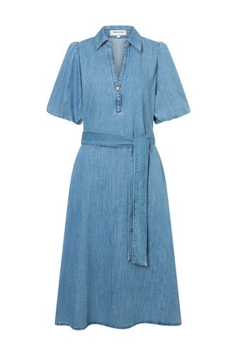 MORE & MORE Casual-Kleid middle blue denim