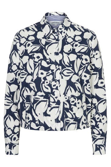 MORE & MORE Casual-Bluse twotone flower print