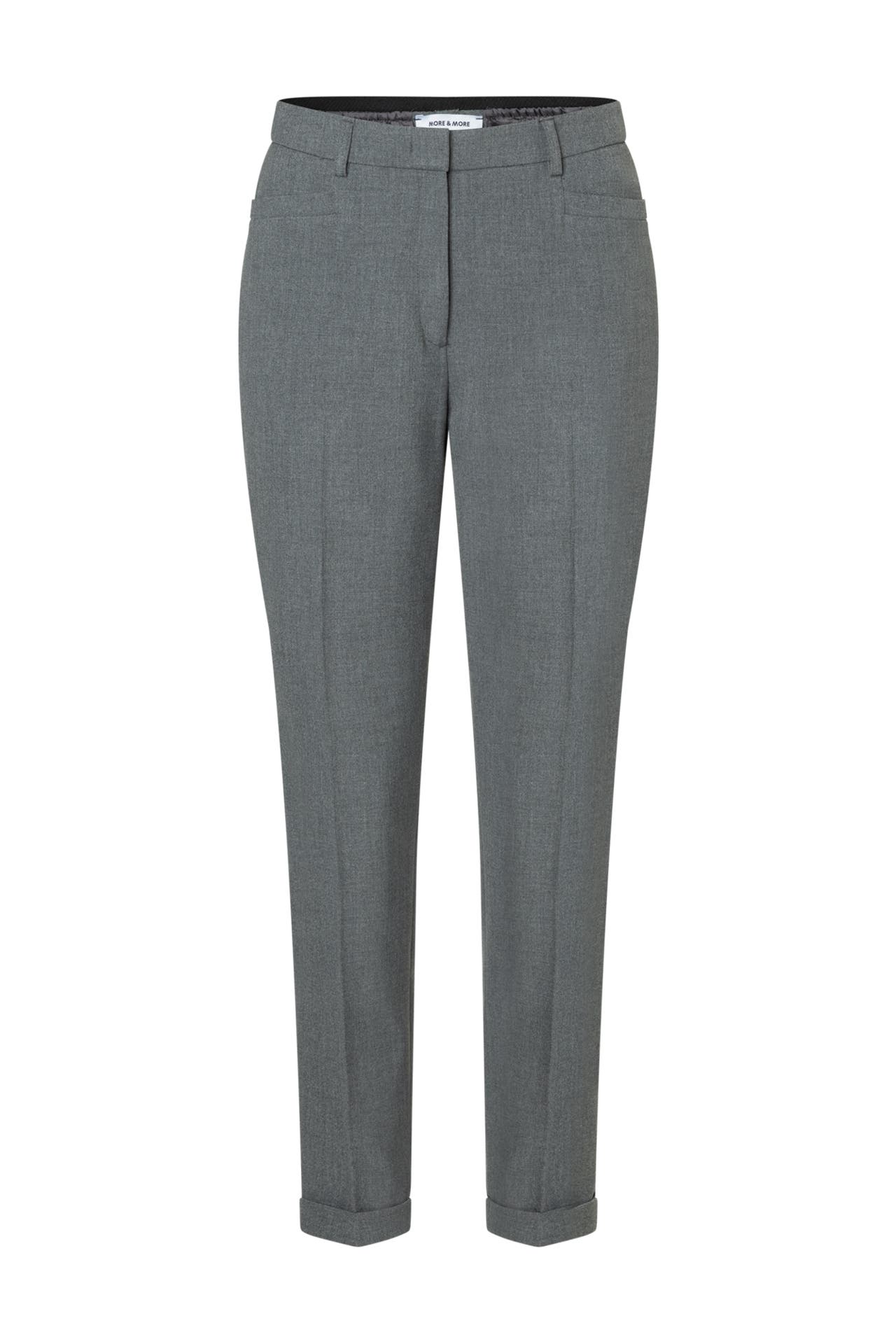MORE & MORE Business-Hose warm grey melange Skinny, Bild 1