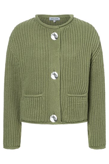 MORE & MORE Strickjacke green