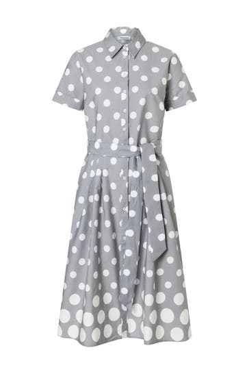 MORE & MORE Casual-Kleid silver grey/offwhite