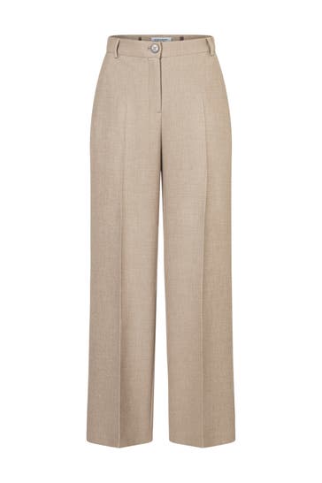 MORE & MORE Stoffhose taupe melange Culotte