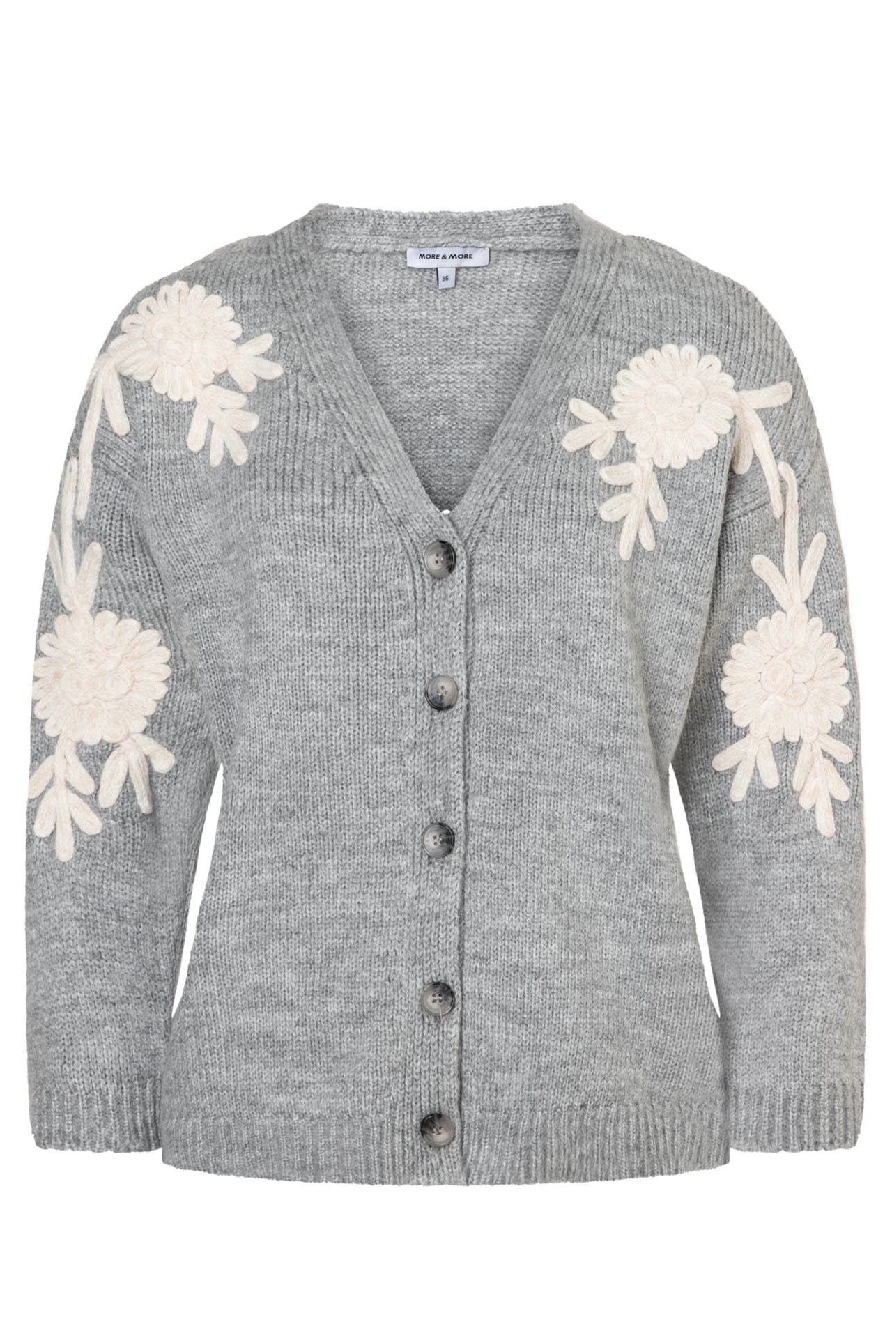 MORE & MORE Strickjacke silvergrey melange, Bild 1