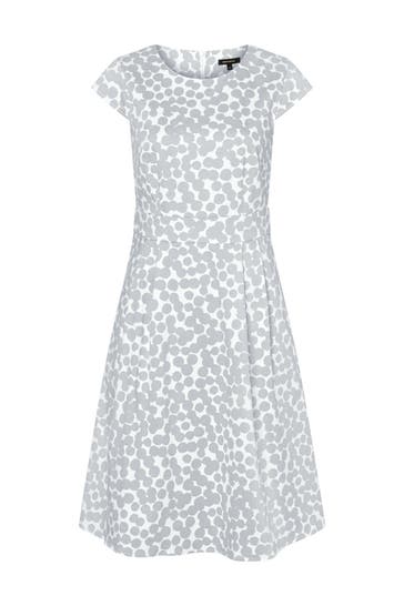 MORE & MORE Casual-Kleid art dots print grey