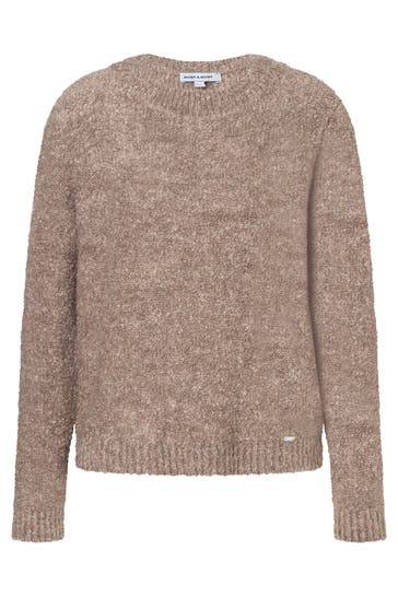 MORE & MORE Pullover taupe melange