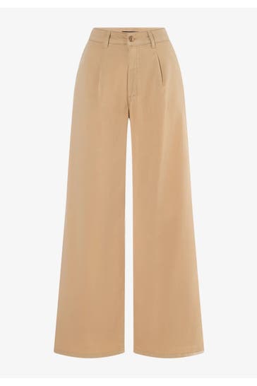 MORE & MORE Chino Wide Leg cork beige Culotte