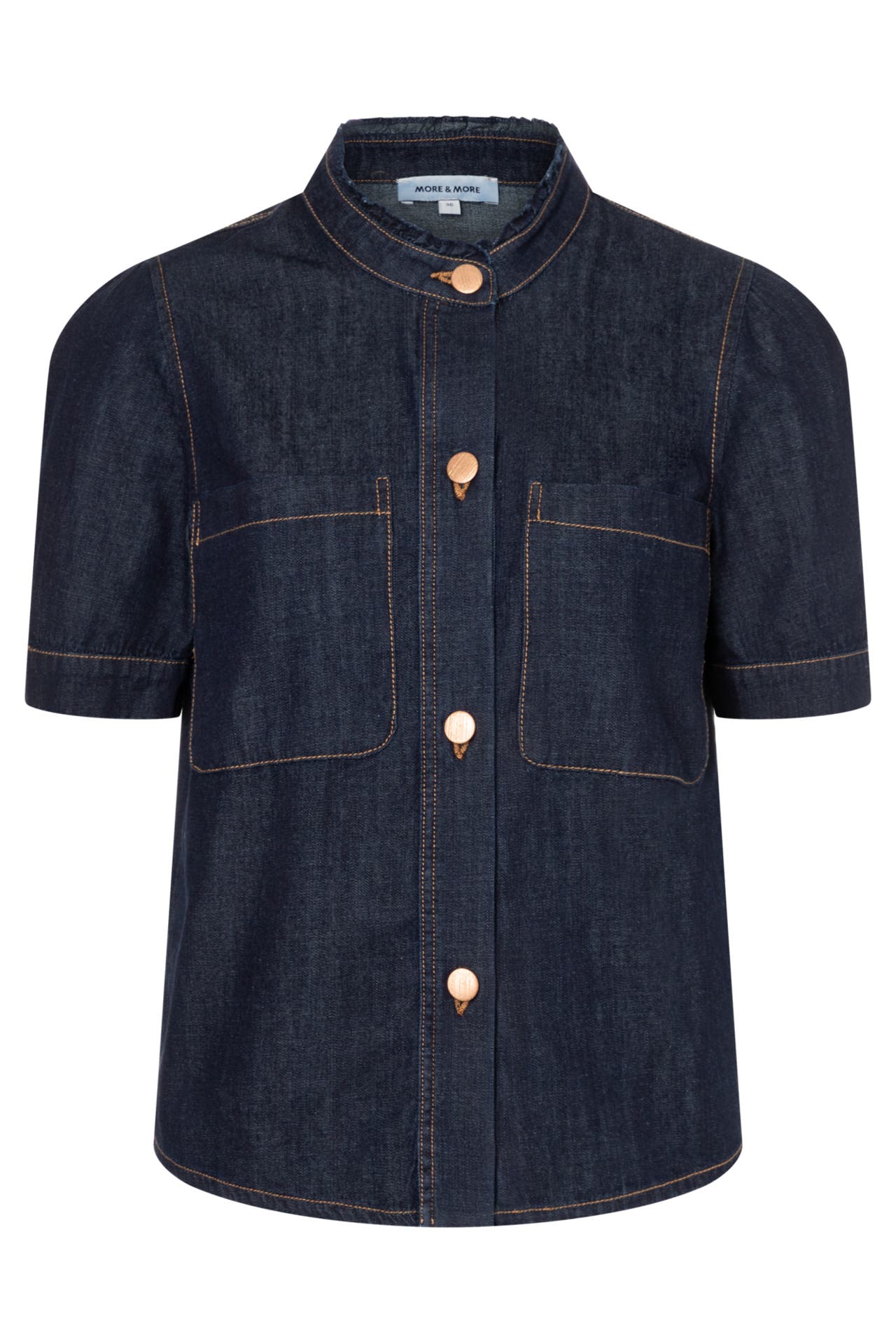 MORE & MORE Casual-Bluse dark blue denim, Bild 1