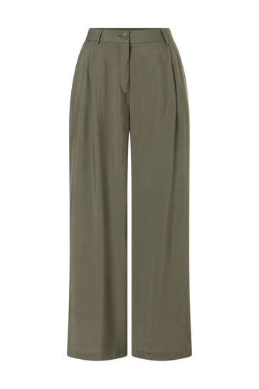 MORE & MORE Stoffhose jungle green Culotte