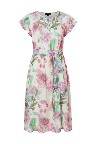 MORE & MORE Casual-Kleid flower painting print