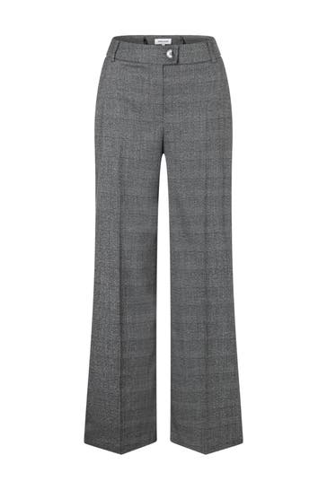 MORE & MORE Stoffhose glencheck stretch two coloured Culotte