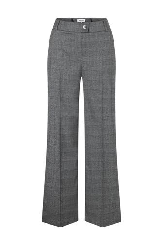 MORE & MORE Stoffhose glencheck stretch two coloured Culotte
