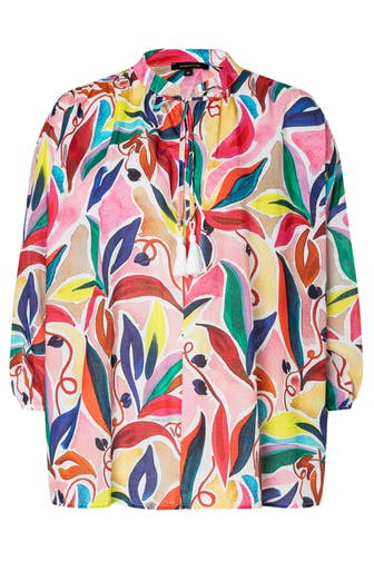MORE & MORE Casual-Bluse coloured flowers print