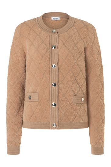 MORE & MORE Strickjacke warm camel