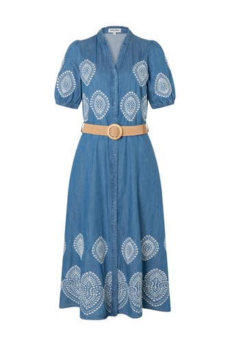 MORE & MORE Casual-Kleid blue denim
