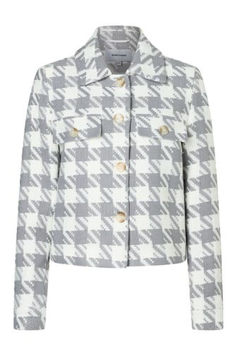 MORE & MORE Übergangsjacke houndstooth grey
