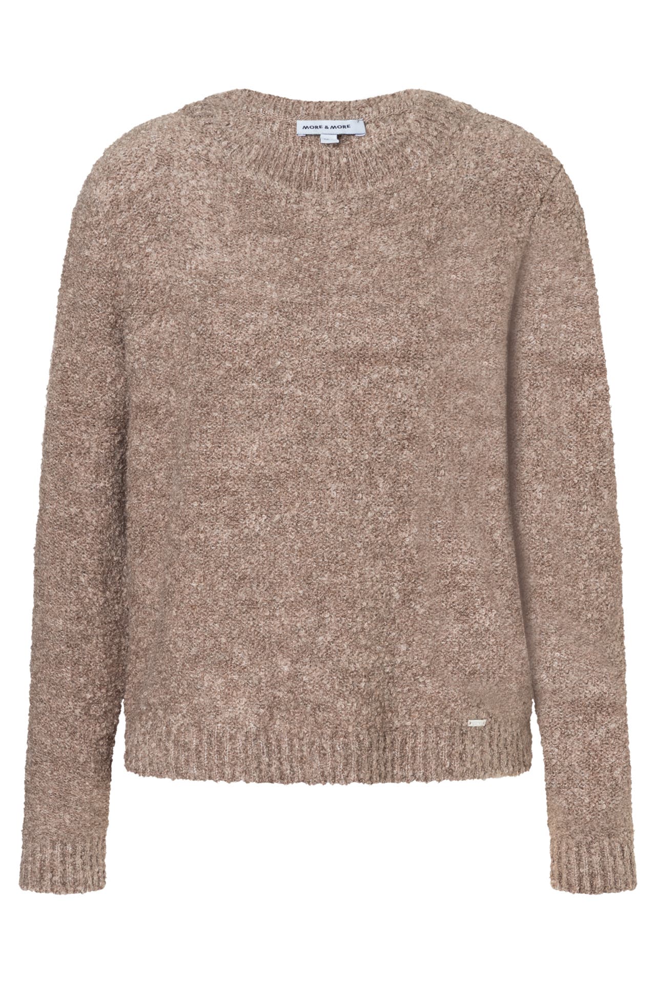 MORE & MORE Pullover taupe melange, Bild 1