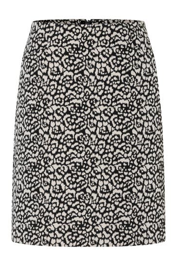 MORE & MORE Minirock shiny jacquard