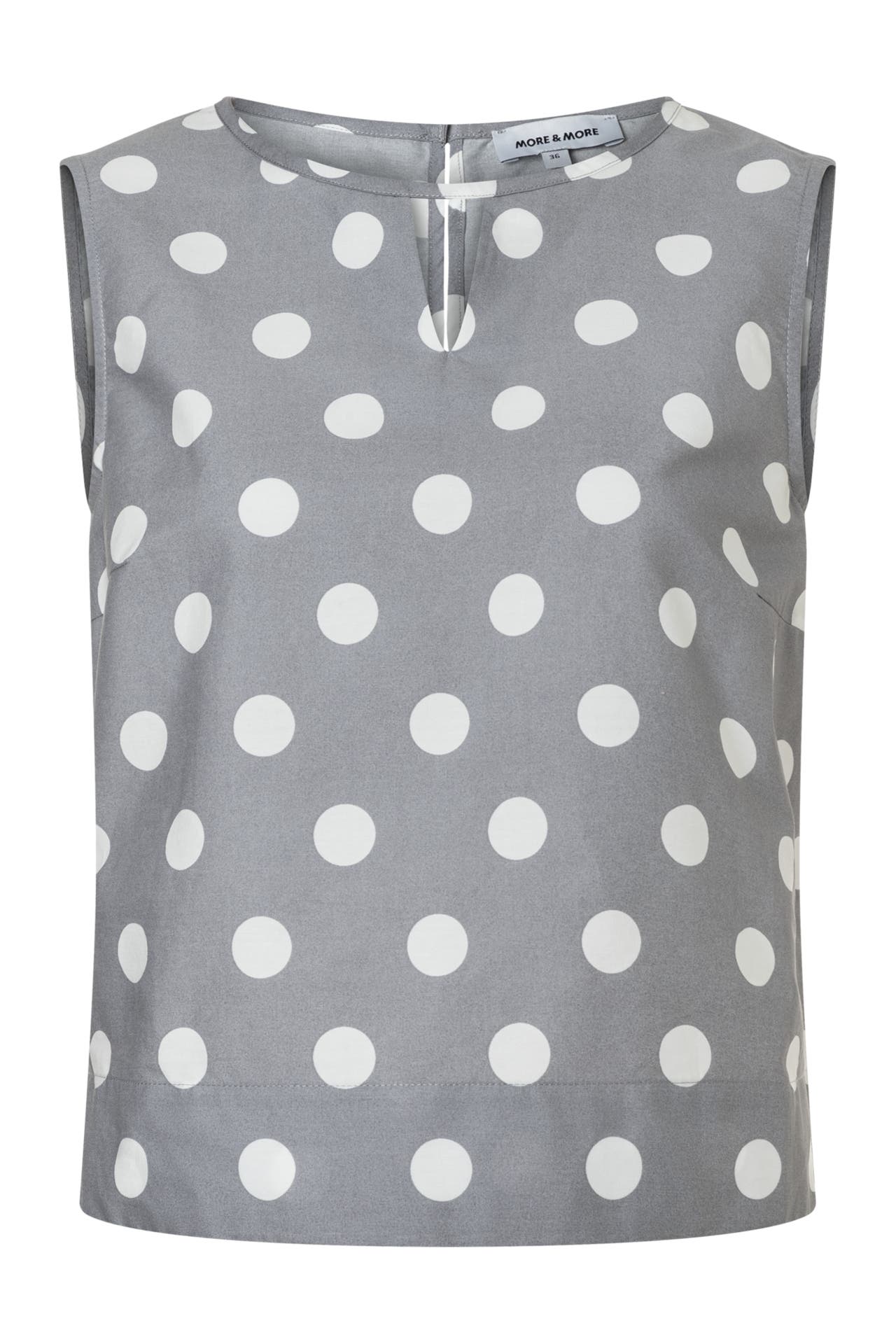 MORE & MORE Casual-Bluse grey/white, Bild 1