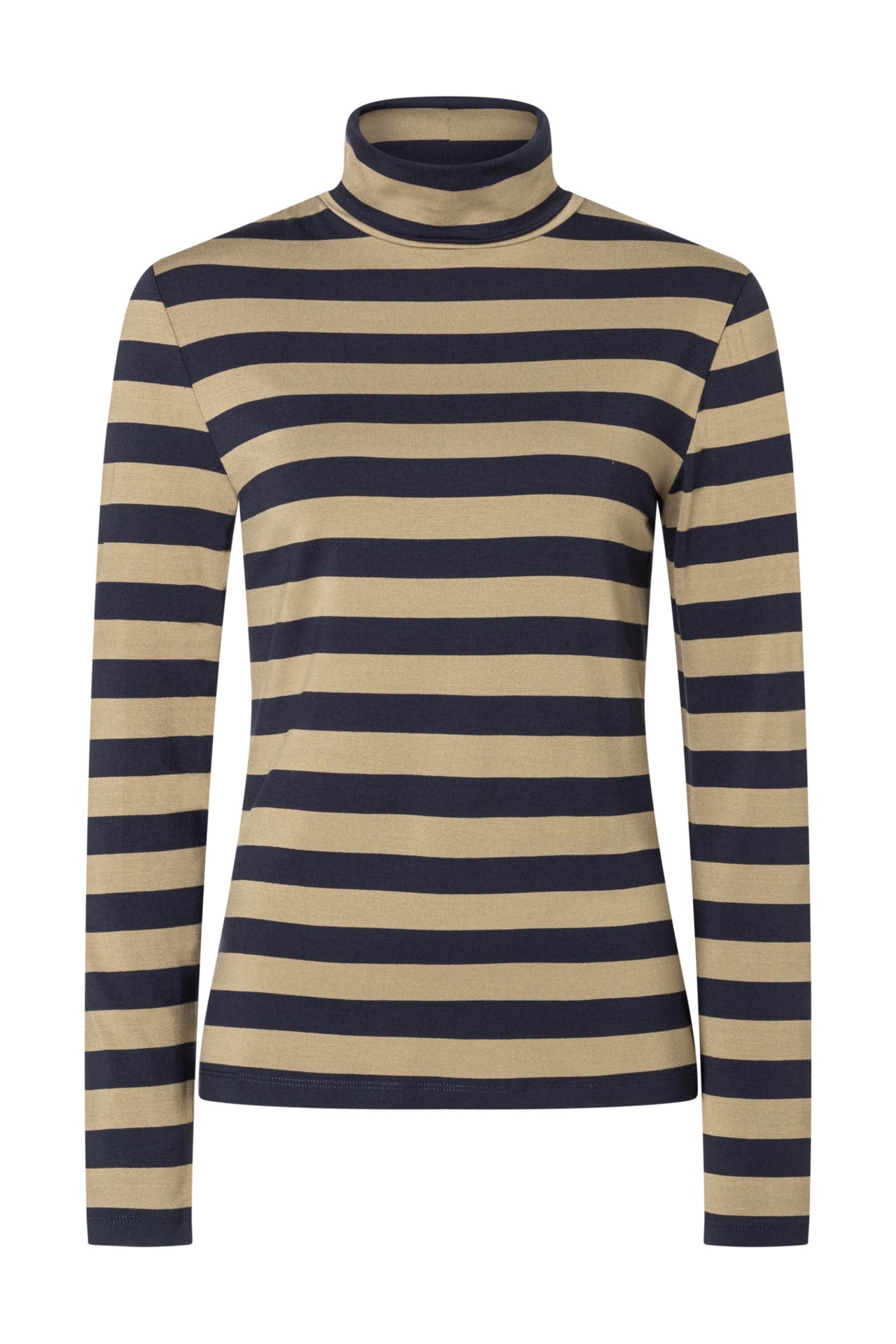 MORE & MORE T-Shirt regular stripes jersey softbrass marine, Bild 1