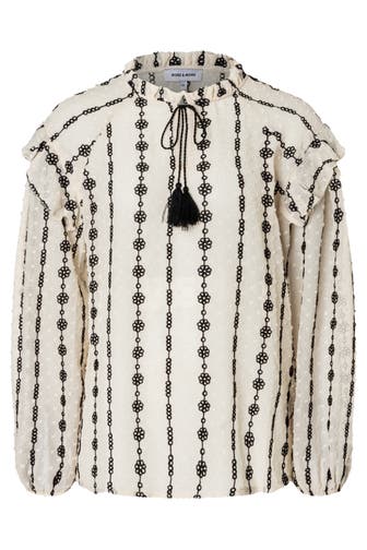 MORE & MORE Casual-Bluse offwhite/black