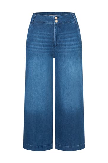 MORE & MORE Jeans dark blue denim Culotte