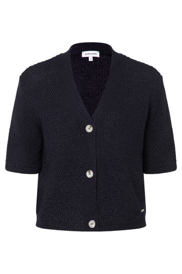 MORE & MORE Strickjacke marine