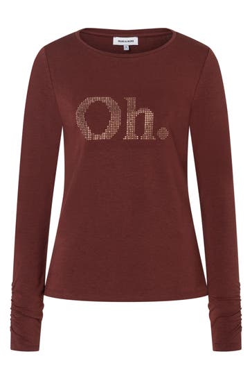 MORE & MORE T-Shirt raisin brown