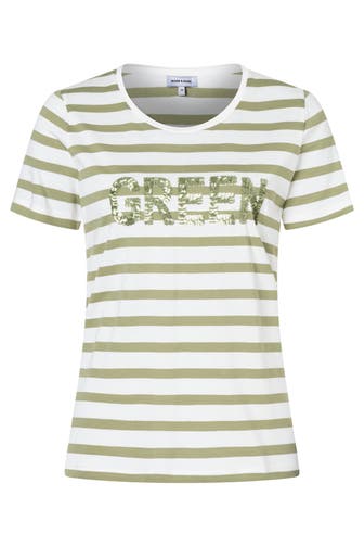 MORE & MORE T-Shirt offwhite/green