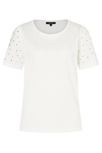 MORE & MORE T-Shirt Nieten-Detail off white